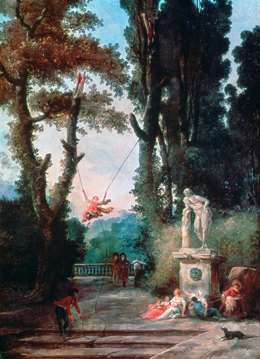 La Balançoire, vers 1777 - Robert Hubert