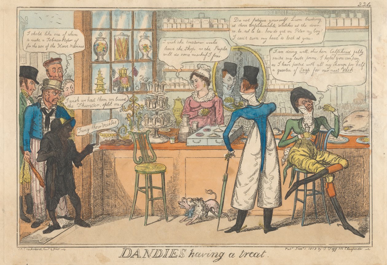 Dandies se régalant - Robert Isaac Cruikshank