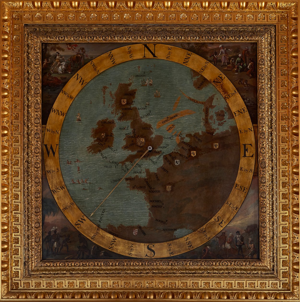 La galerie du roi avec cadran solaire, Palais de Kensington - Robert Morden