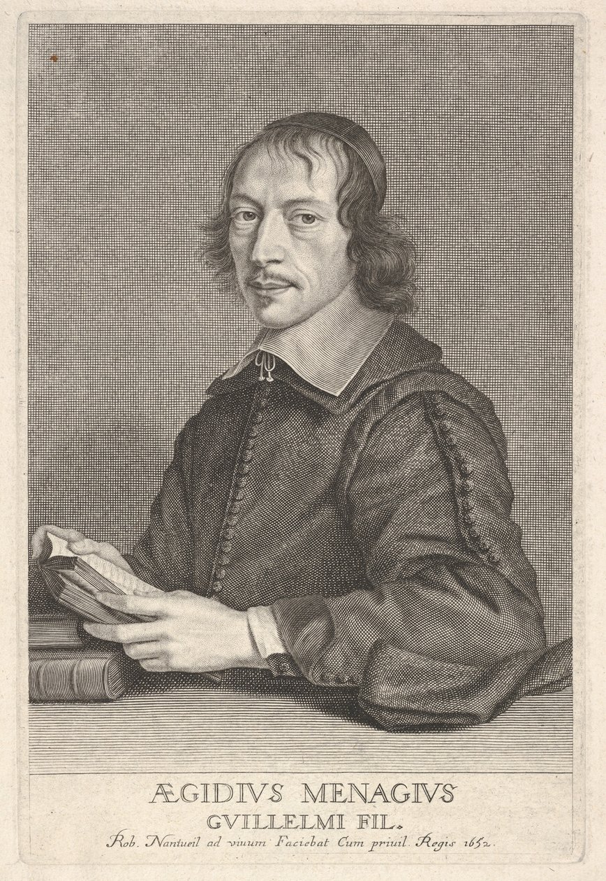 Gilles Ménage, vers 1652 - Robert Nanteuil
