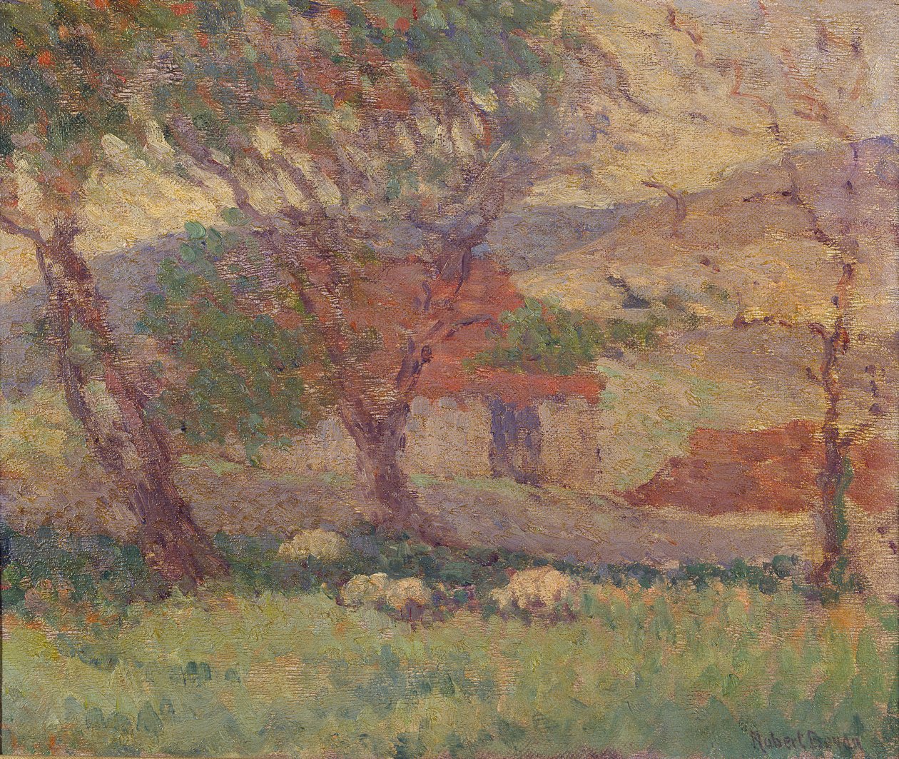 Dans les Downs près de Lewes - Robert Polhill Bevan