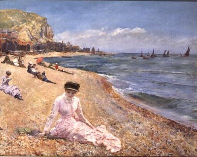 Fille sur une plage - Robert Ponsonby Staples