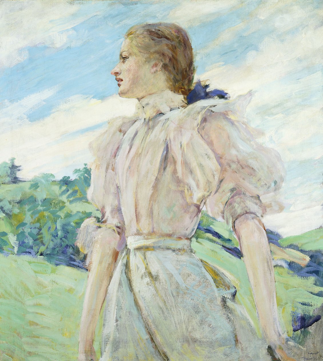 Une Journée Venteuse, c.1898 - Robert Reid