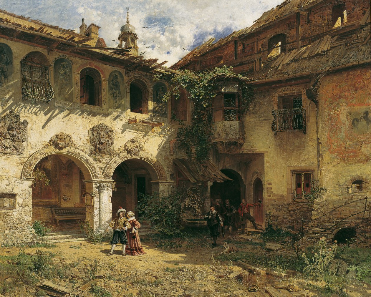 Cour de la Fürstenburg à Burgeis - Robert Russ
