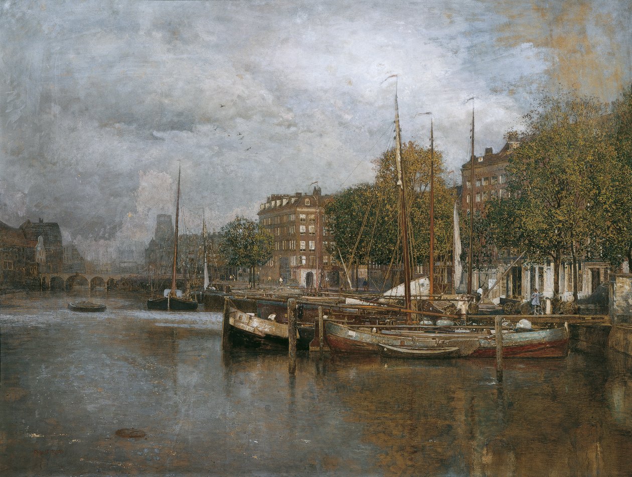 Canal à Rotterdam - Robert Russ