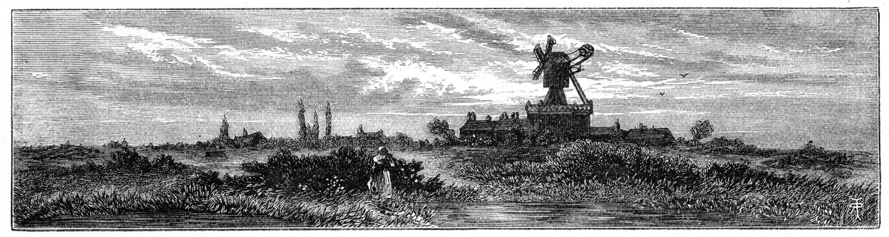 Moulin à vent sur Wimbledon Common - Robert Taylor Pritchett