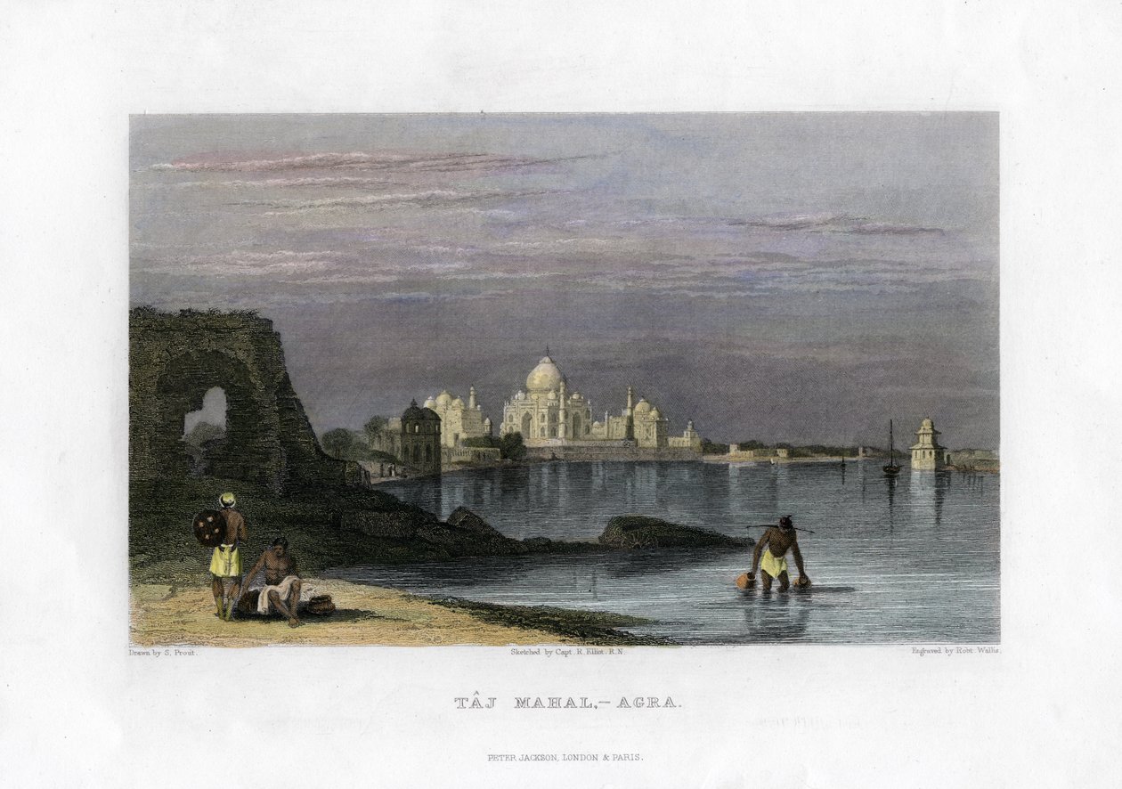 Taj Mahal, Agra, Inde, 19e siècle - Robert Wallis