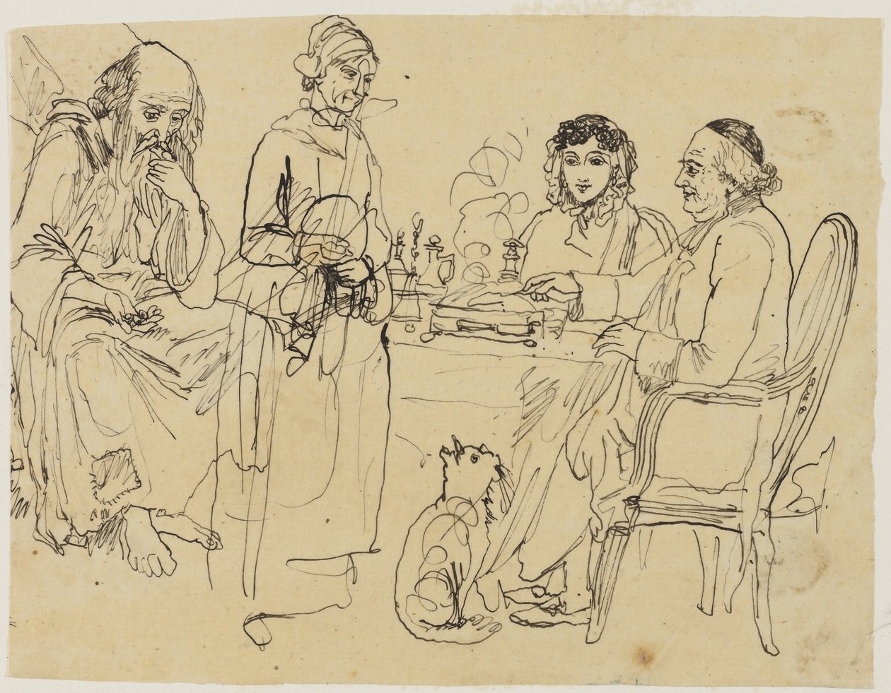 Aumône aux pauvres - Rodolphe Bresdin