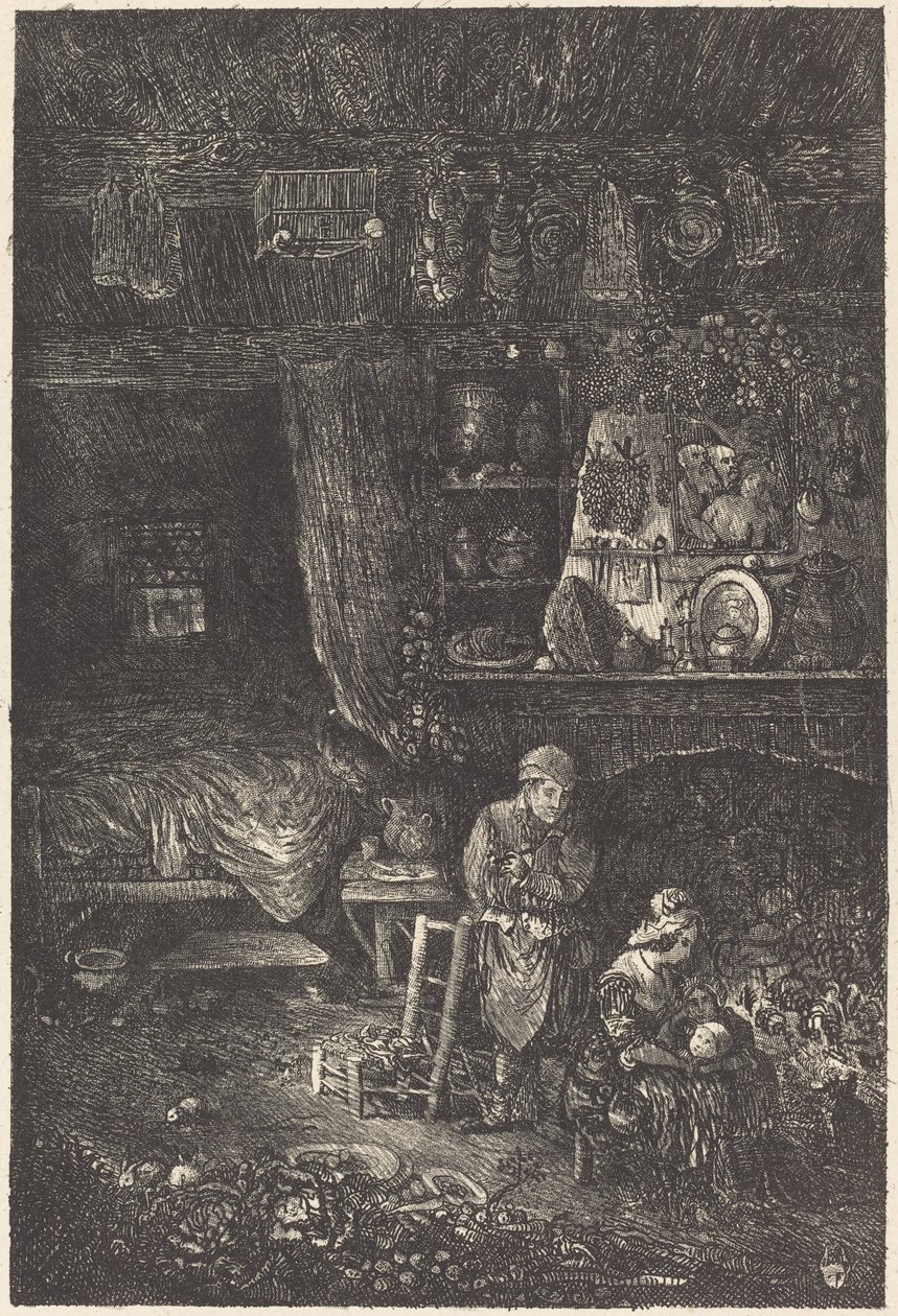 Intérieur flamand - Rodolphe Bresdin