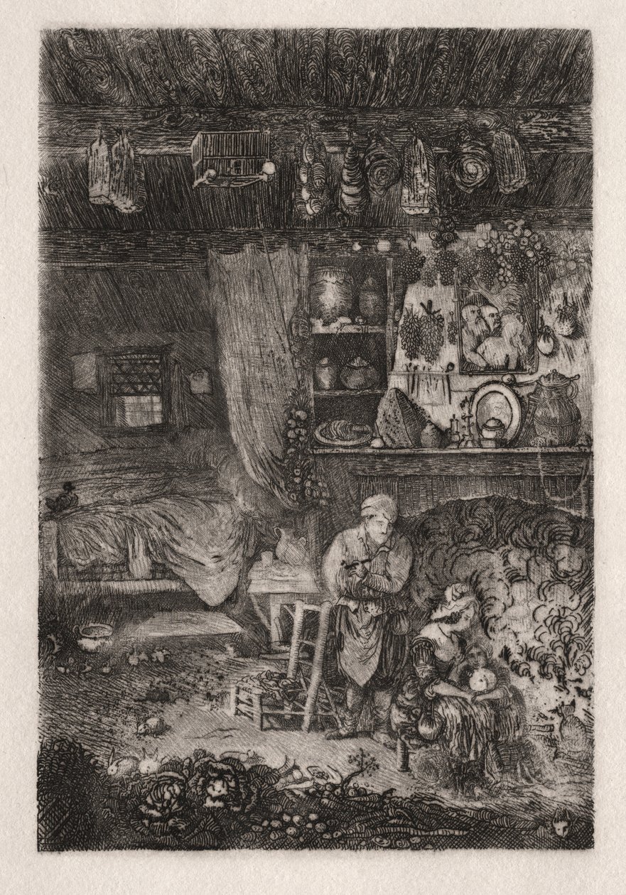 Intérieur flamand - Rodolphe Bresdin