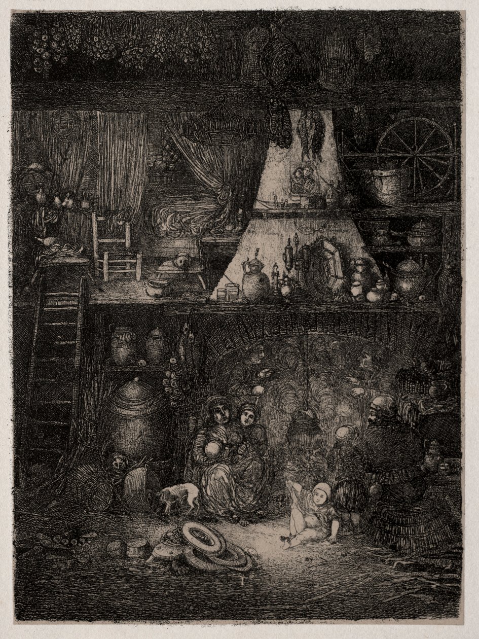 Intérieur paysan en Haute-Garonne - Rodolphe Bresdin