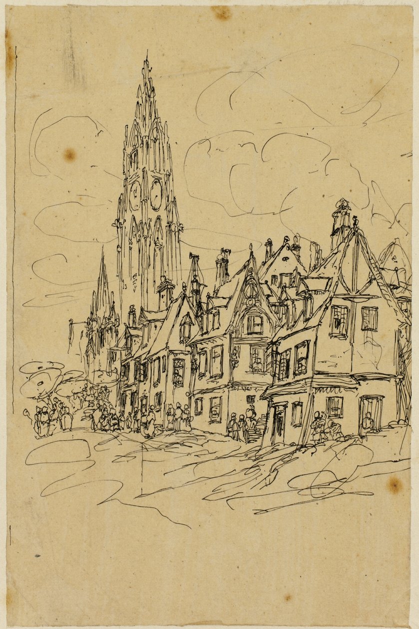 Le beffroi flamand - Rodolphe Bresdin