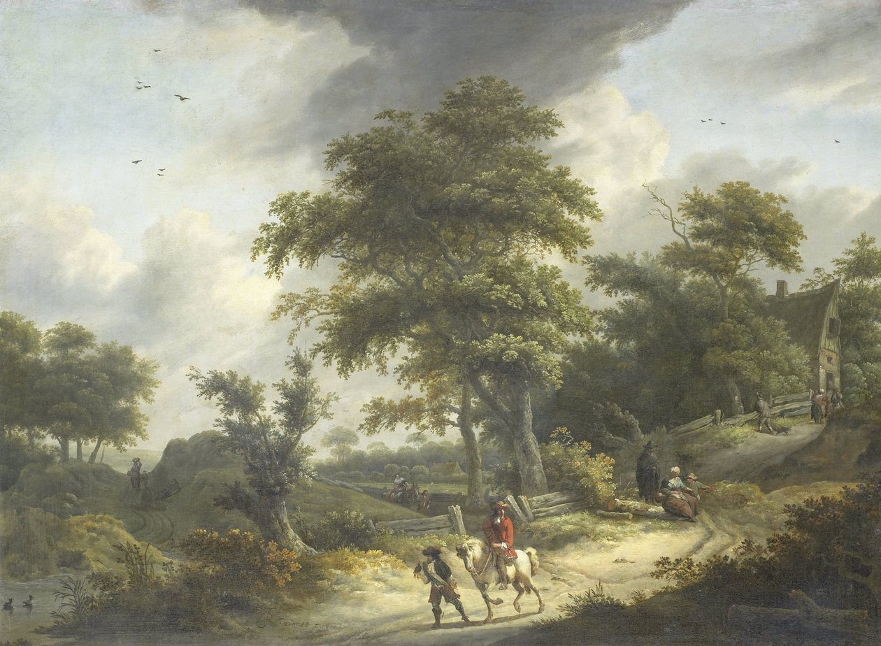 Paysage avec fauconnier - Roelof Jansz. van Vries