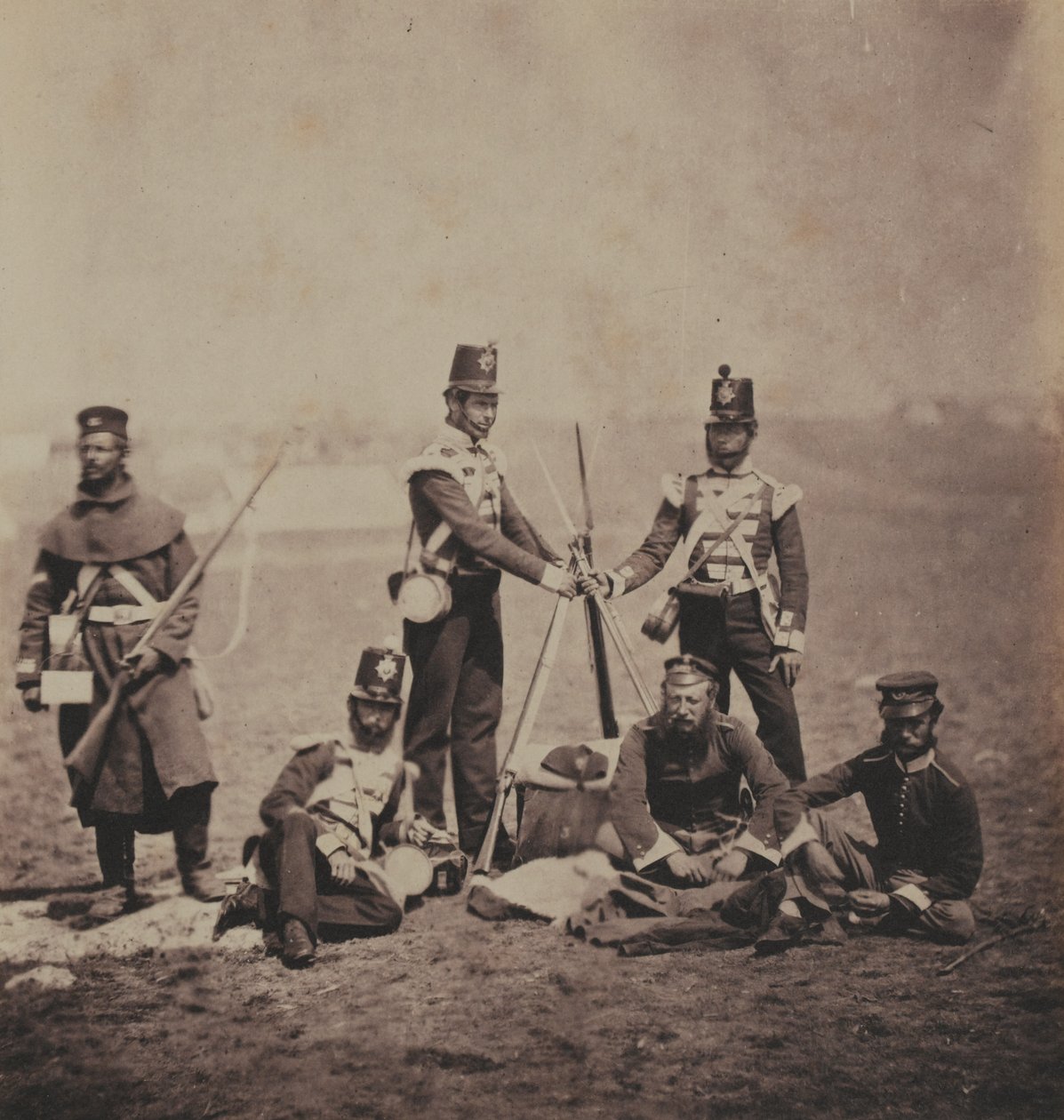 Officiers et Hommes du 3ème Régiment de Pied (East Kent) (The Buffs) d