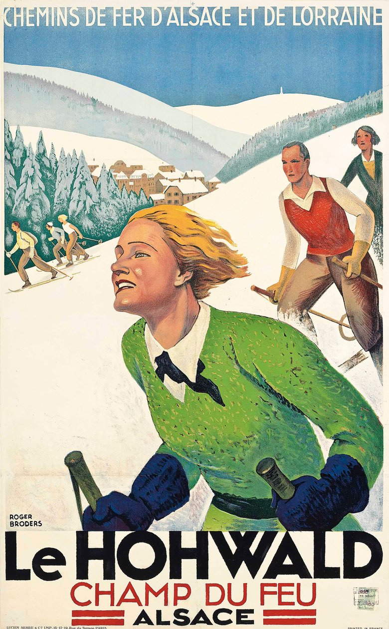 Le Hohwald, vers 1930 (lithographie couleur) - Roger Broders