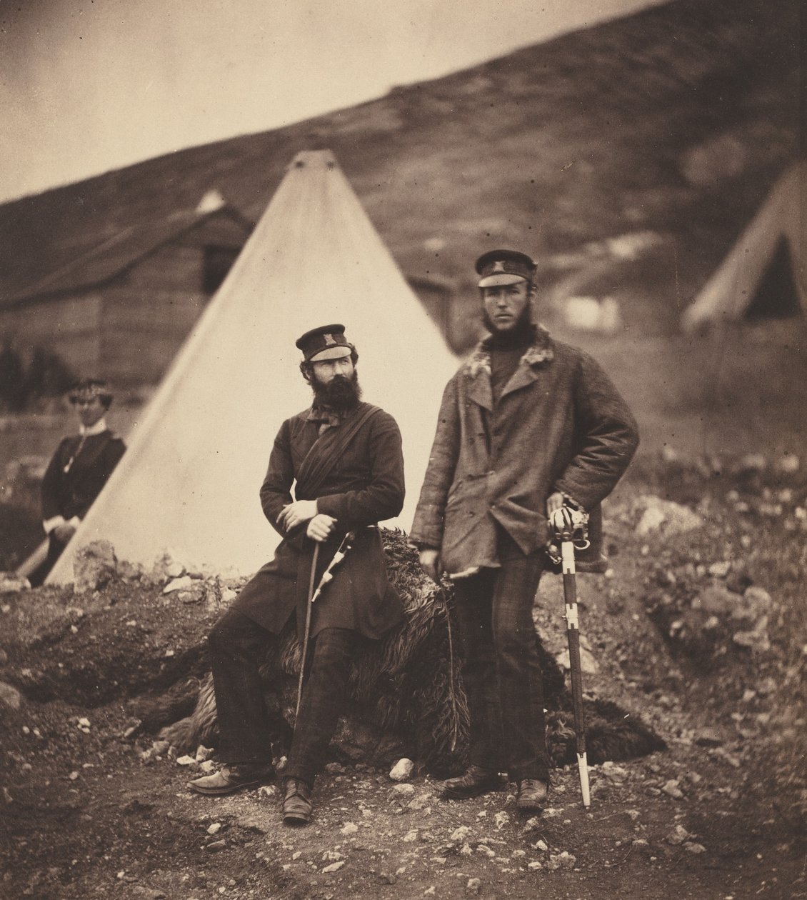 Capitaine Graham et Capitaine MacLeod, 42e Régiment - Roger Fenton