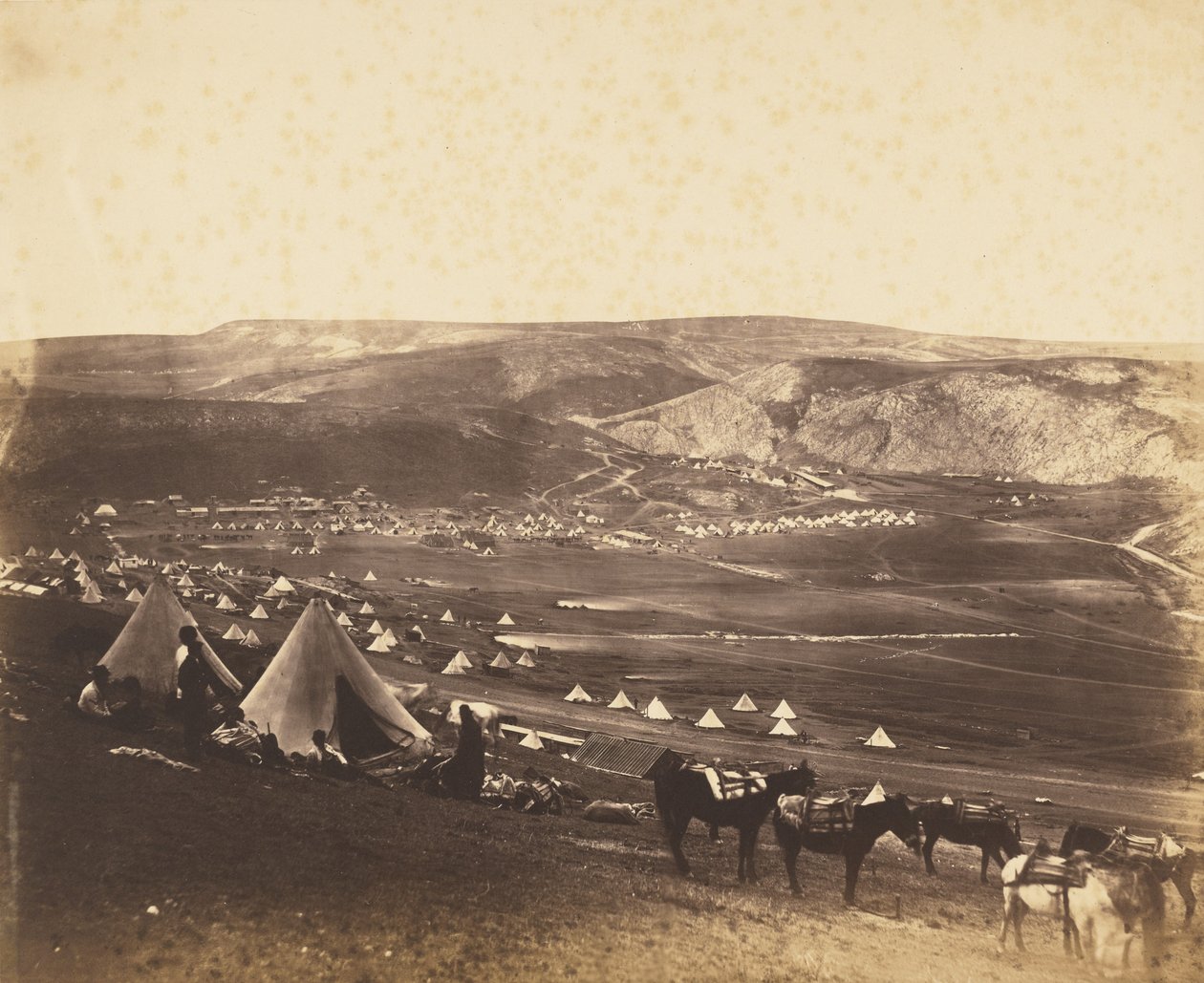 Camp de cavalerie, Balaklava - Roger Fenton