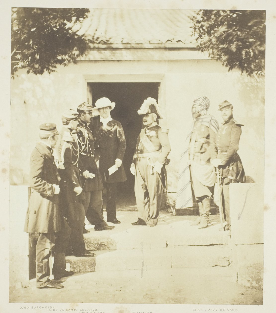 Groupe au siège - Roger Fenton