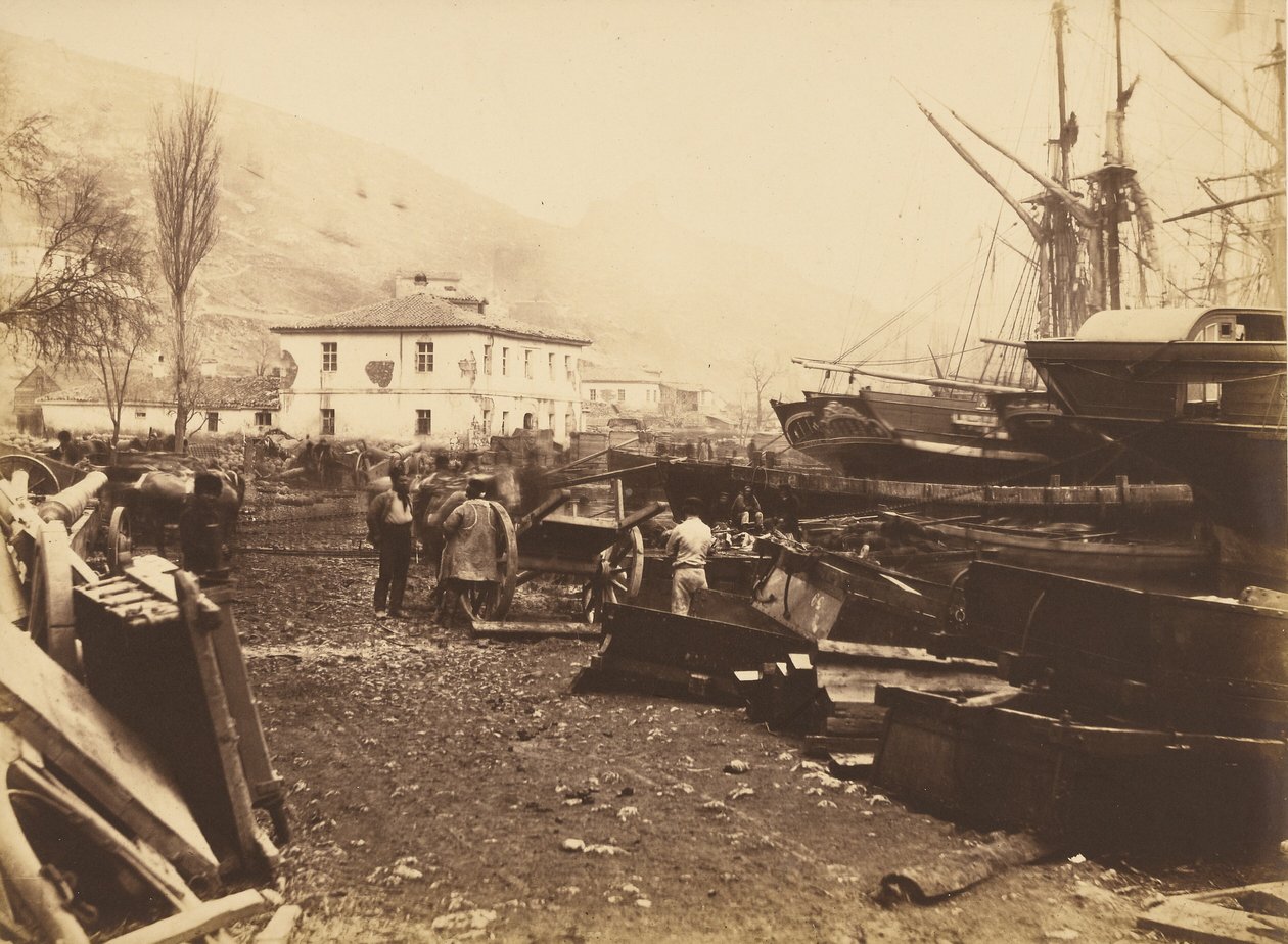Landing Place, Ordnance Wharf, Balaklava - Roger Fenton