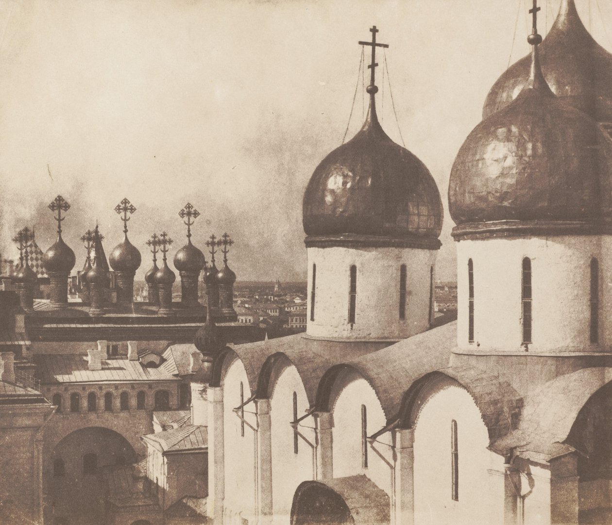 Moscou, dômes des églises du Kremlin - Roger Fenton