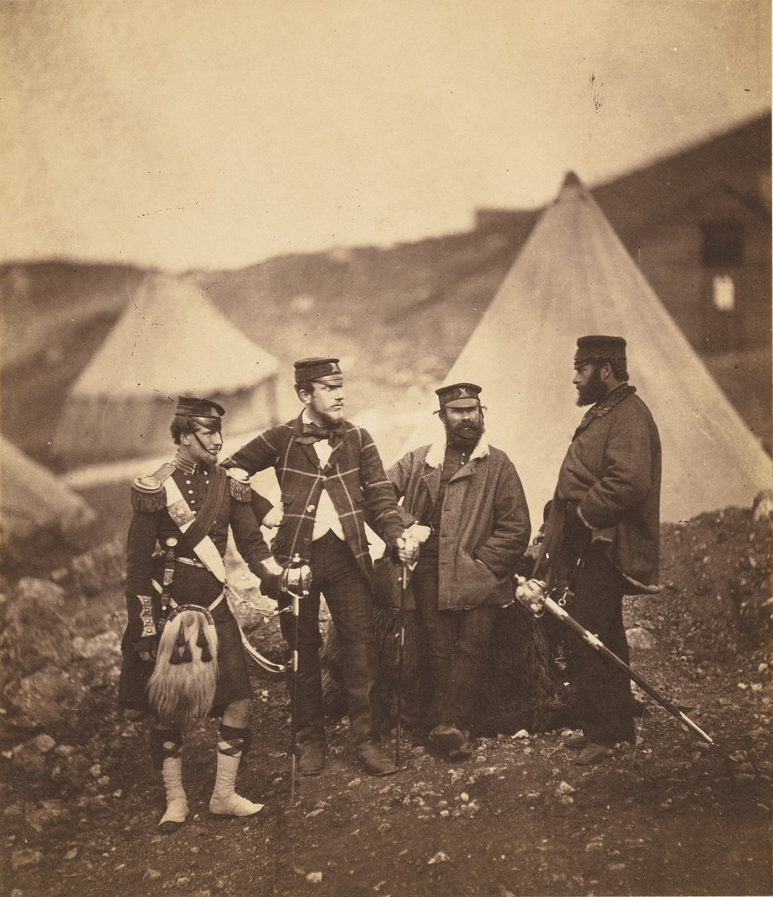 Officiers du 42e Highlanders - Roger Fenton
