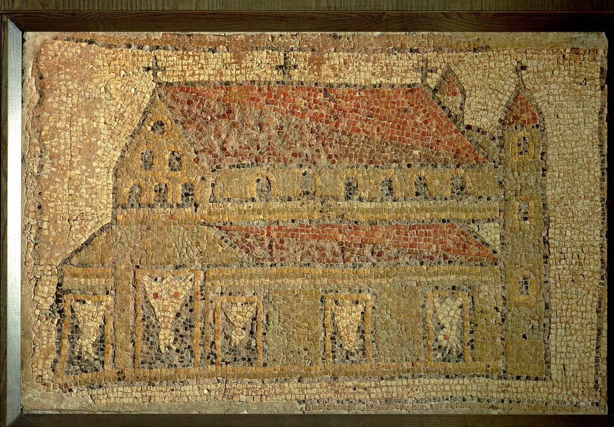 Basilique chrétienne, pavement en mosaïque, période romaine, 2e moitié du 5e siècle après J.-C. - Roman