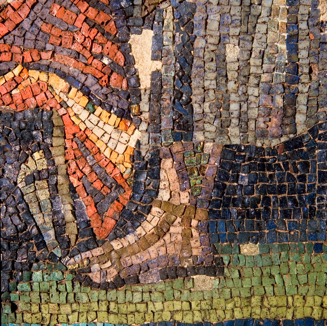 Mosaïque murale (détail) - Roman