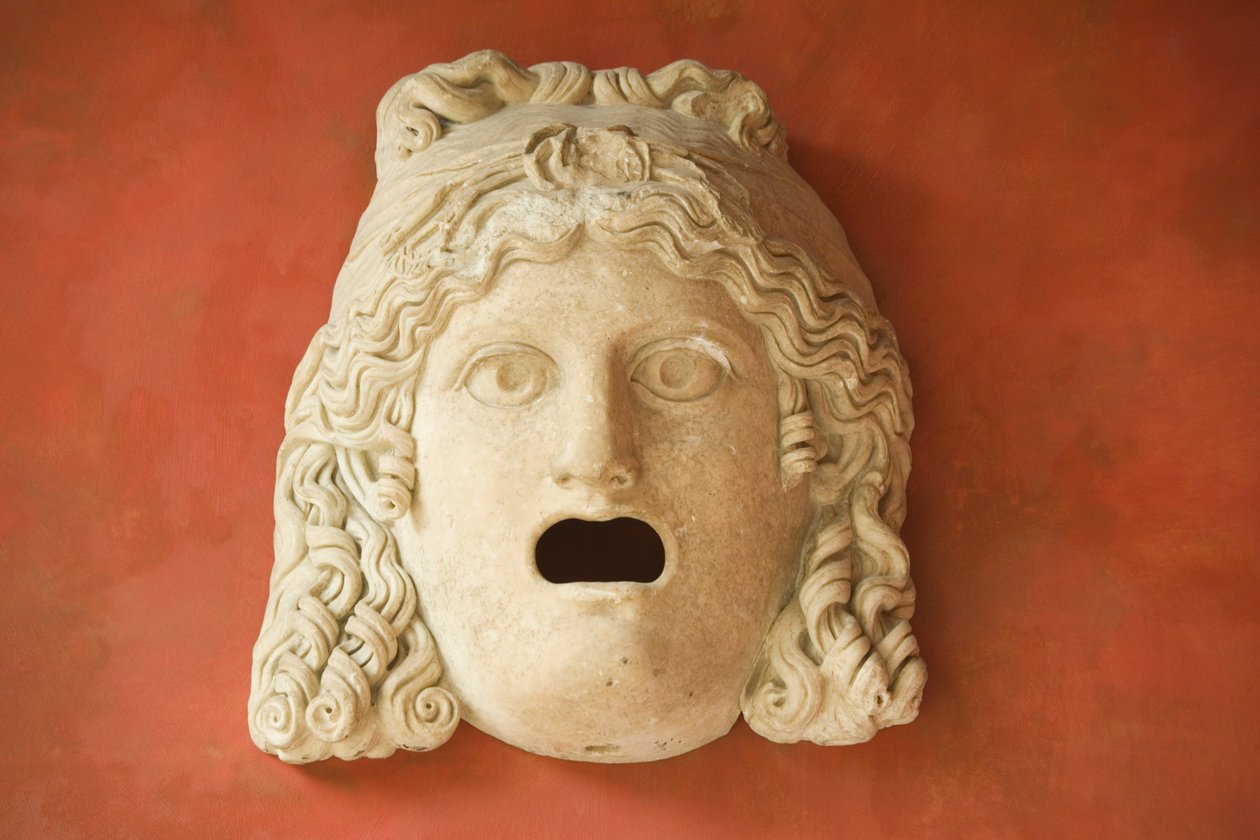 Masque à bouche ouverte, période impériale romaine (30 av. J.-C.-500 apr. J.-C.) - Roman