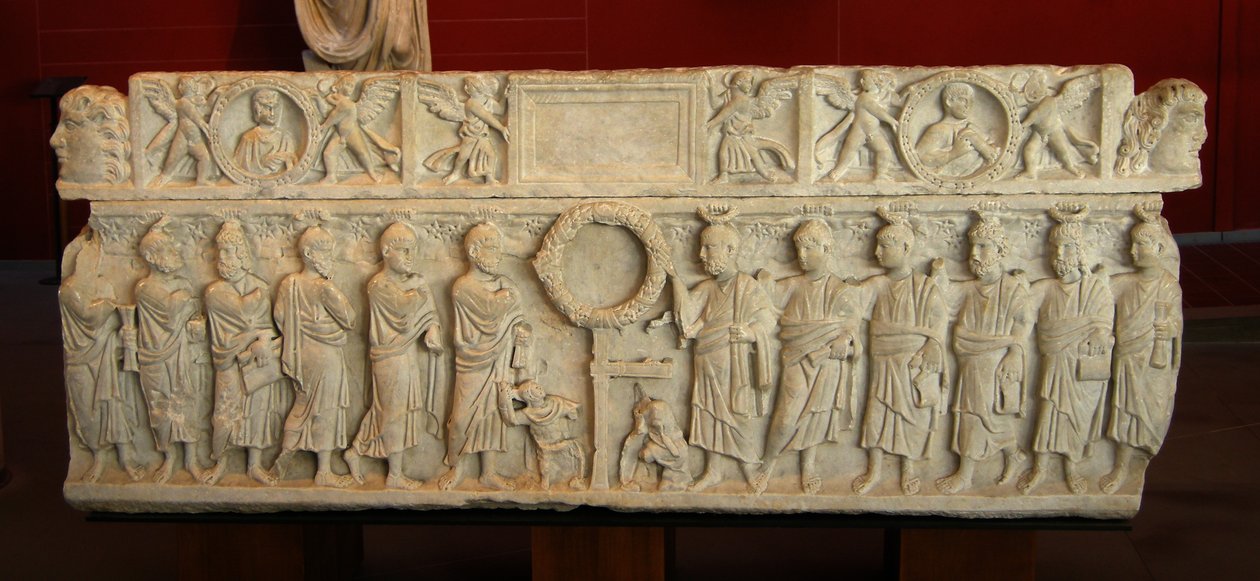 Sarcophage montrant l