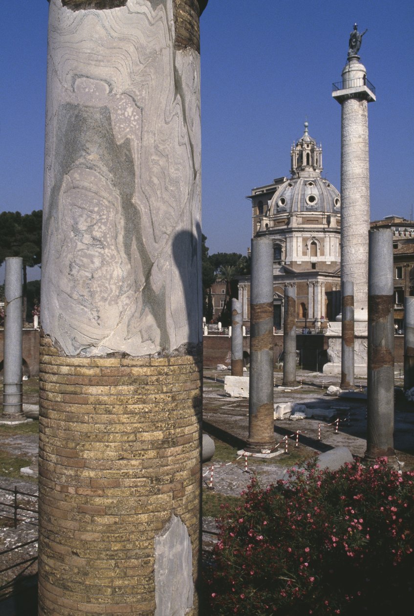 Vue de la colonne de Trajan, 113 après J.-C. - Roman