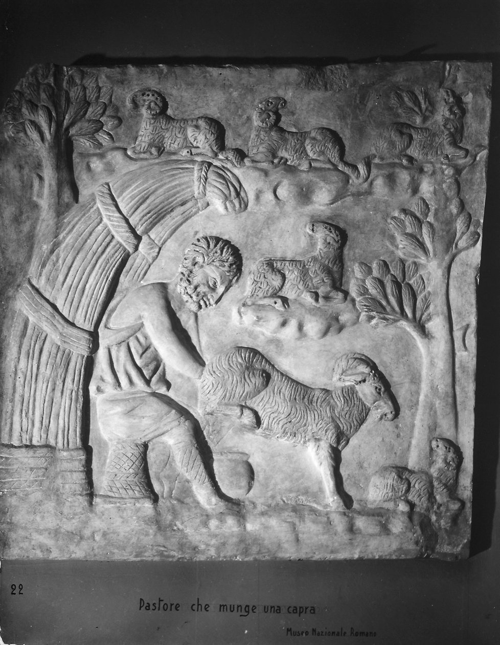 Berger trayant une chèvre (détail) - Roman Roman