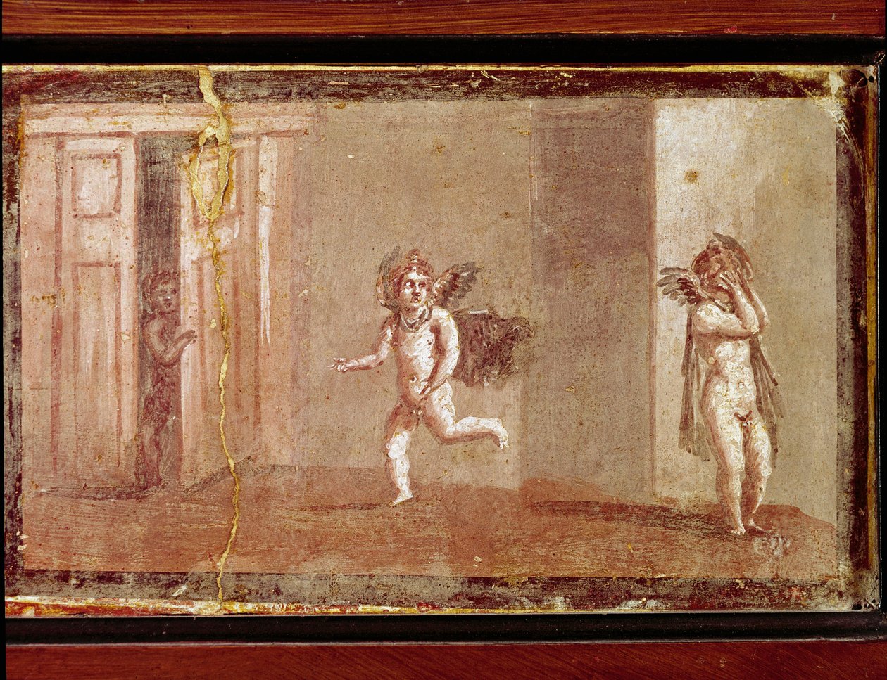 Cupidons jouant à cache-cache (fresque) - Roman