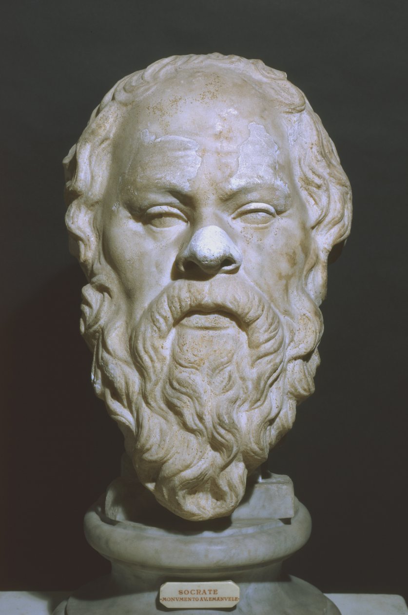 Tête de Socrate (marbre) - Roman