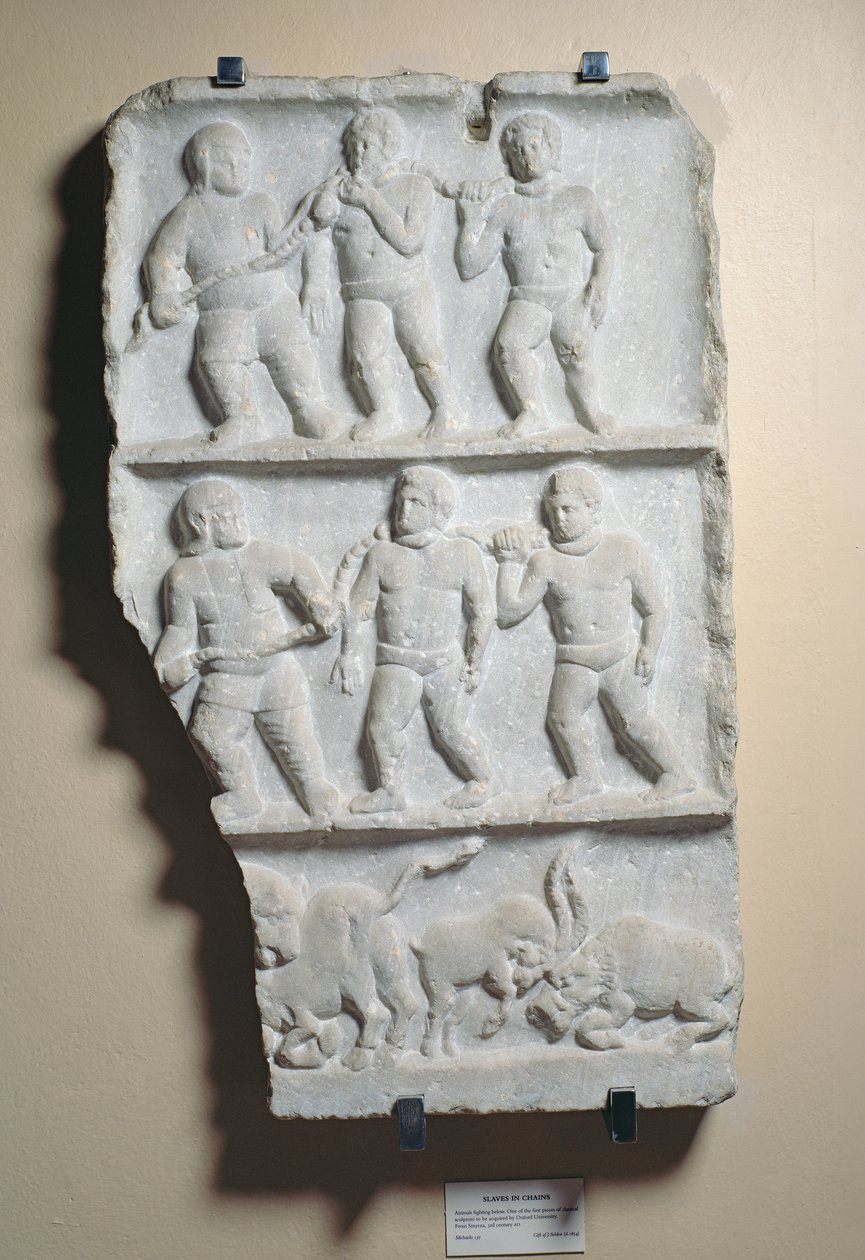 Hommes enchaînés, relief trouvé à Smyrne - Roman
