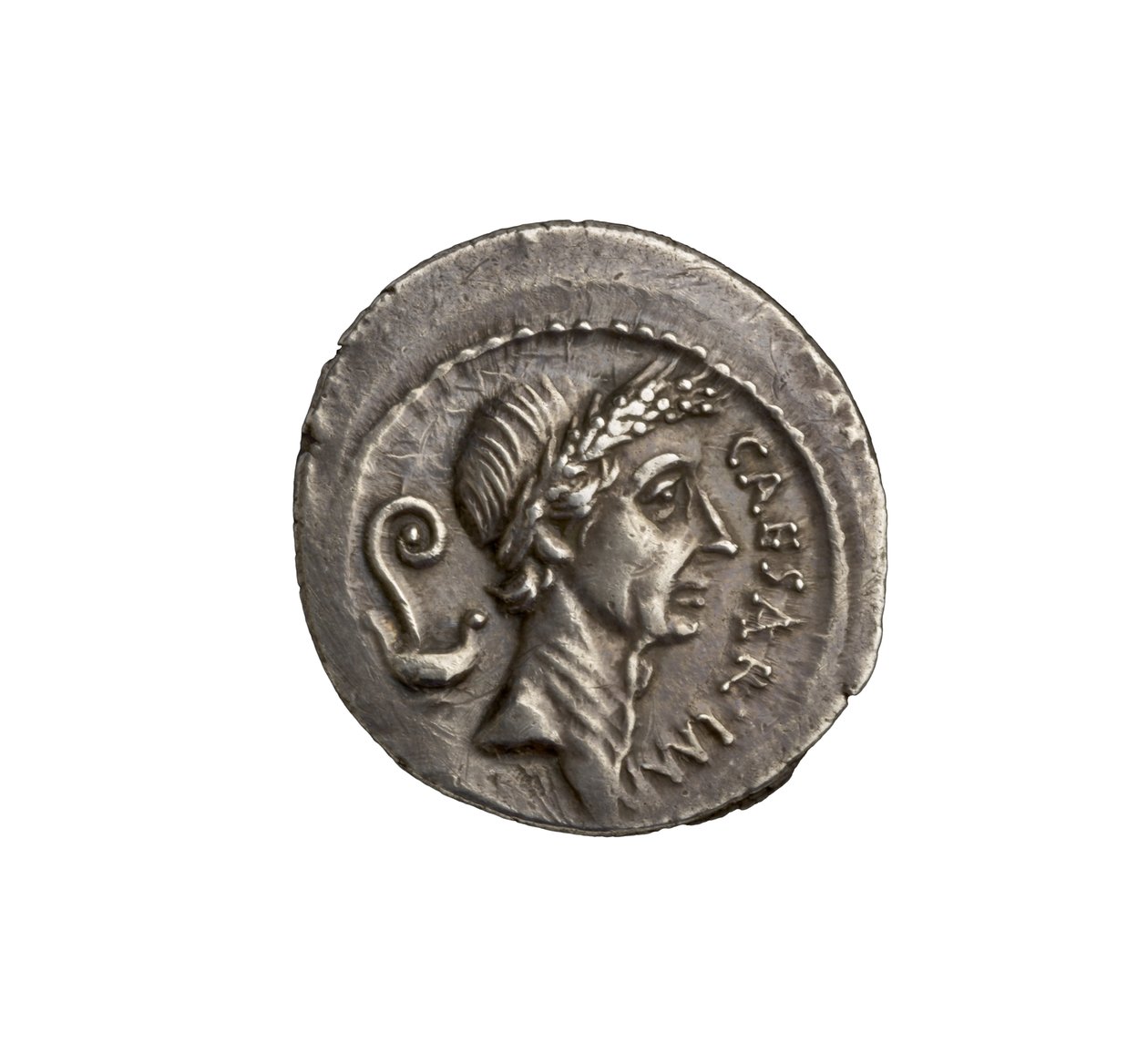 Pièce de monnaie républicaine romaine de Rome, 44 av. J.-C. - Roman