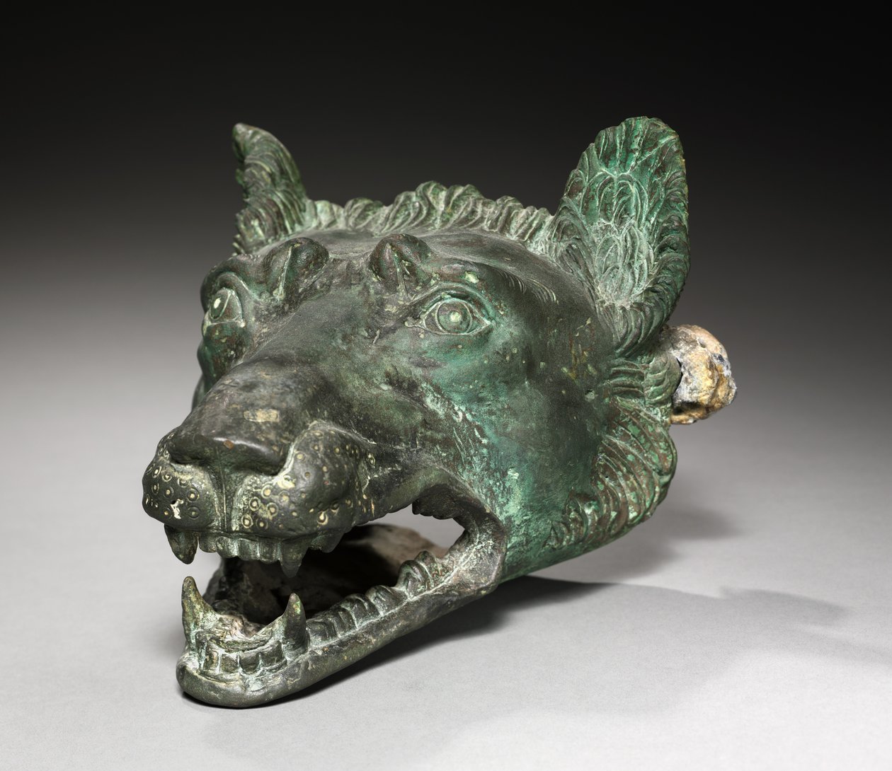 Fixation de barge en forme de tête de loup, 1-200 - Roman Imperial Period