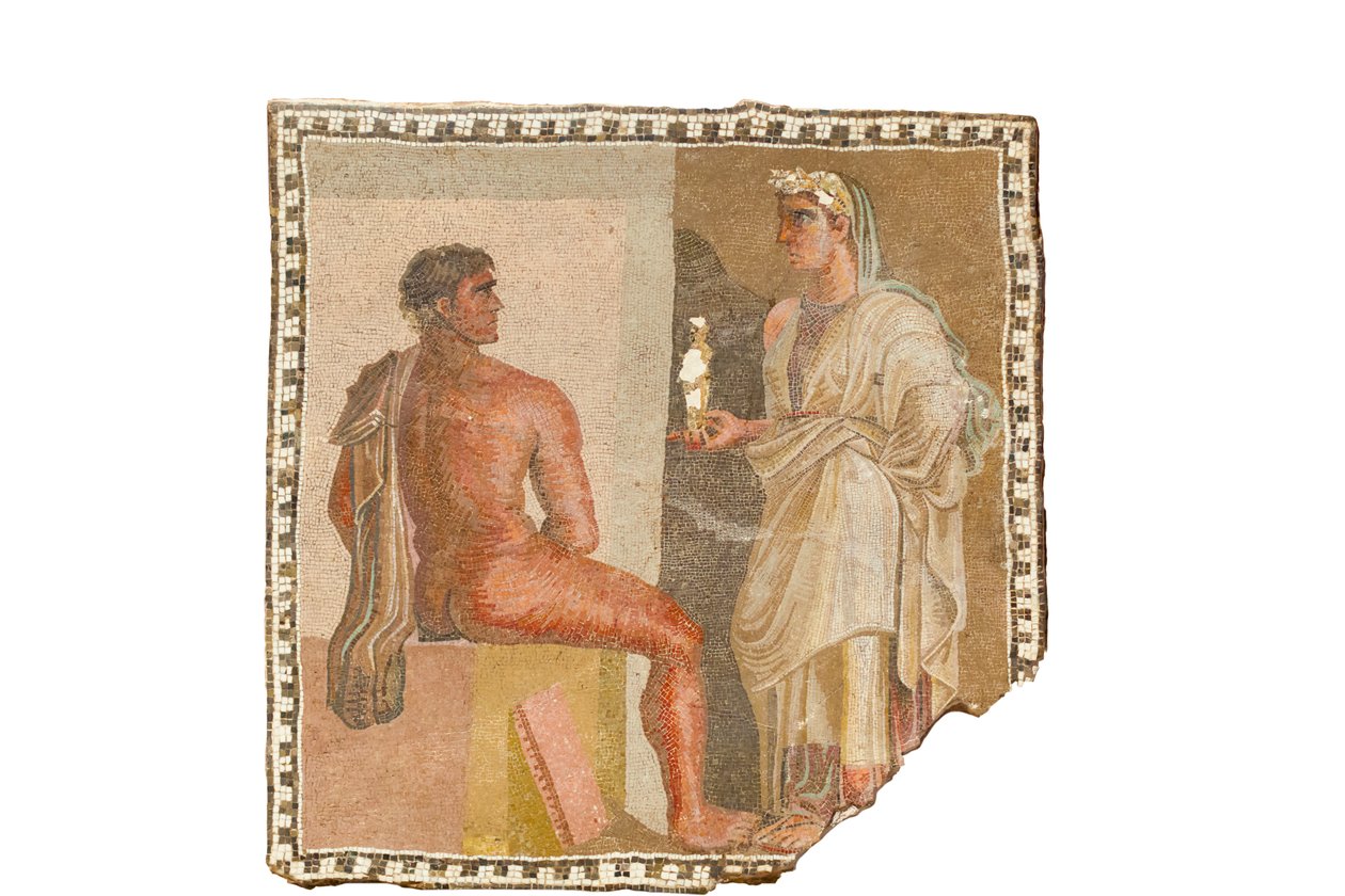 Mosaïque avec Oreste et Iphigénie - Roman Roman