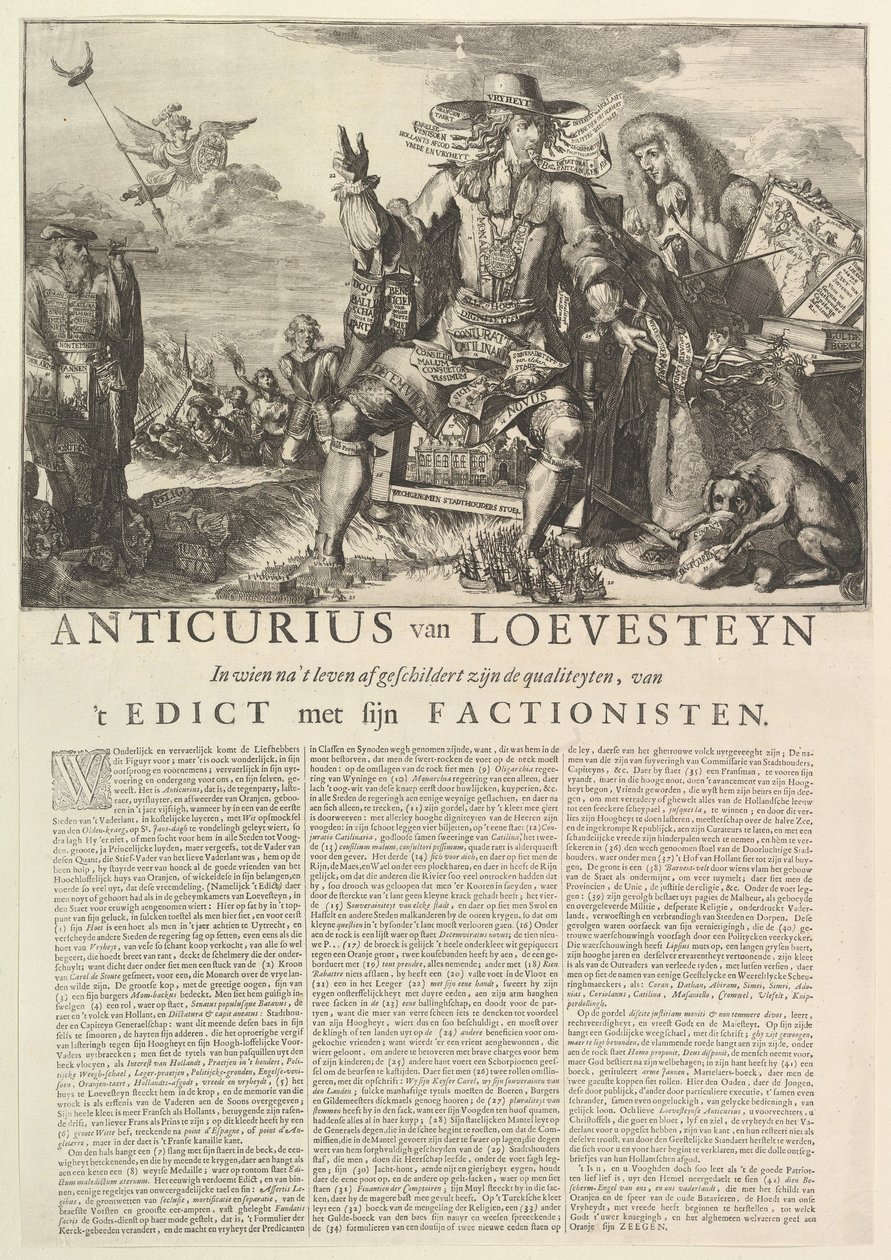 Anticurius van Loevesteyn - Romeyn de Hooghe