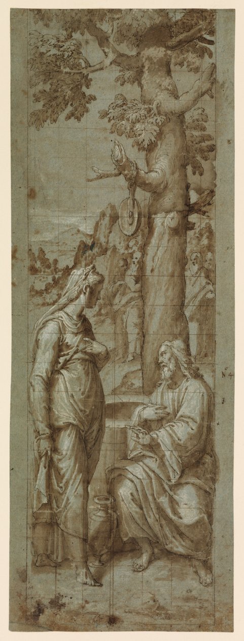 Le Christ et la femme de Samarie - Romulo Cincinnato