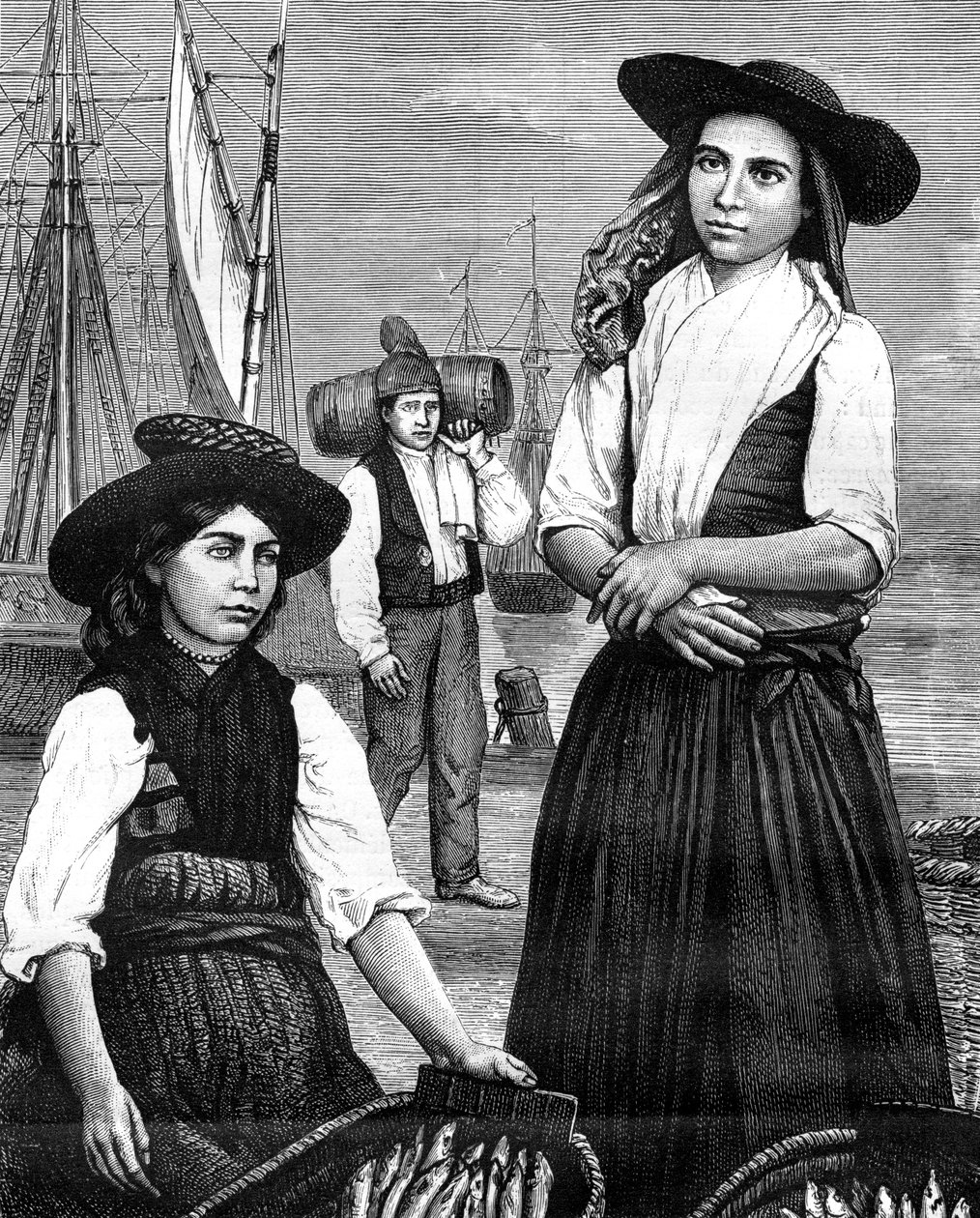 Femmes portugaises, 19ème siècle - Ronjat