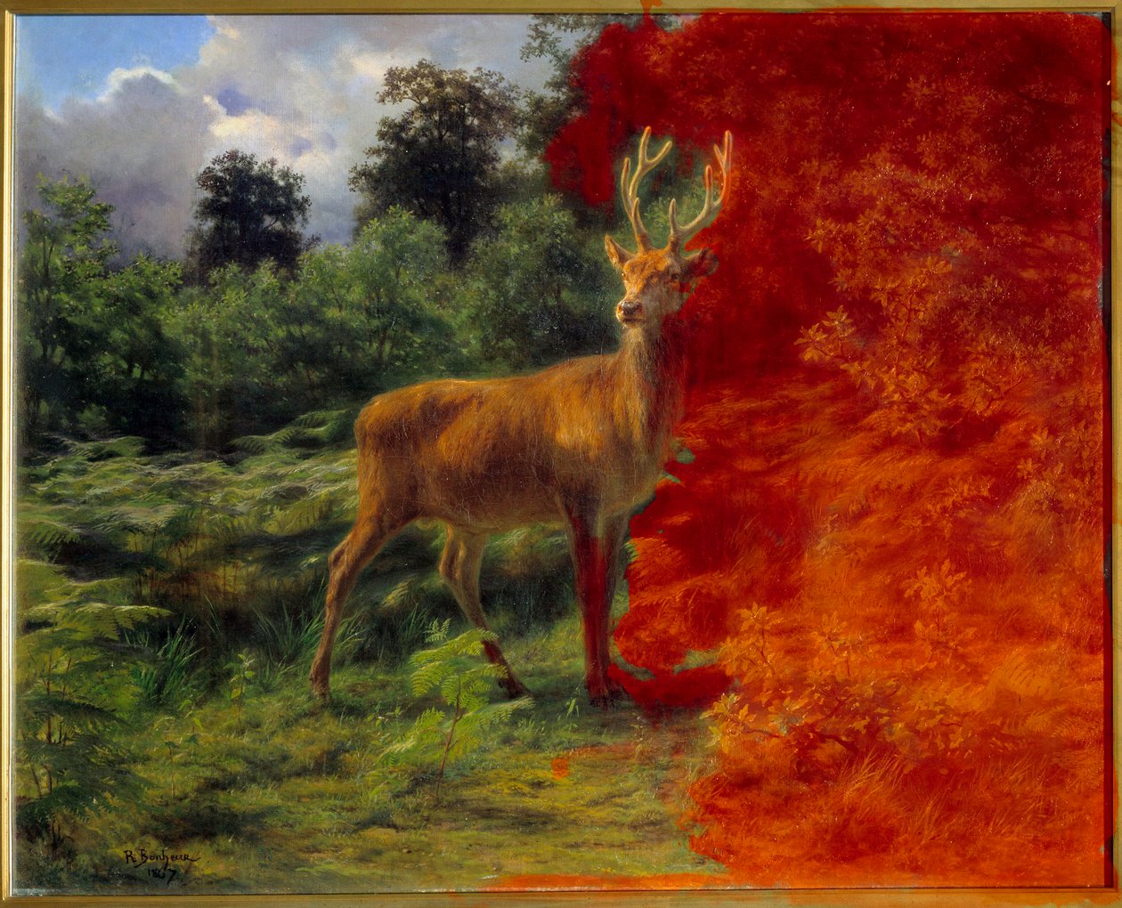 Cerf écoutant le vent - Rosa Bonheur