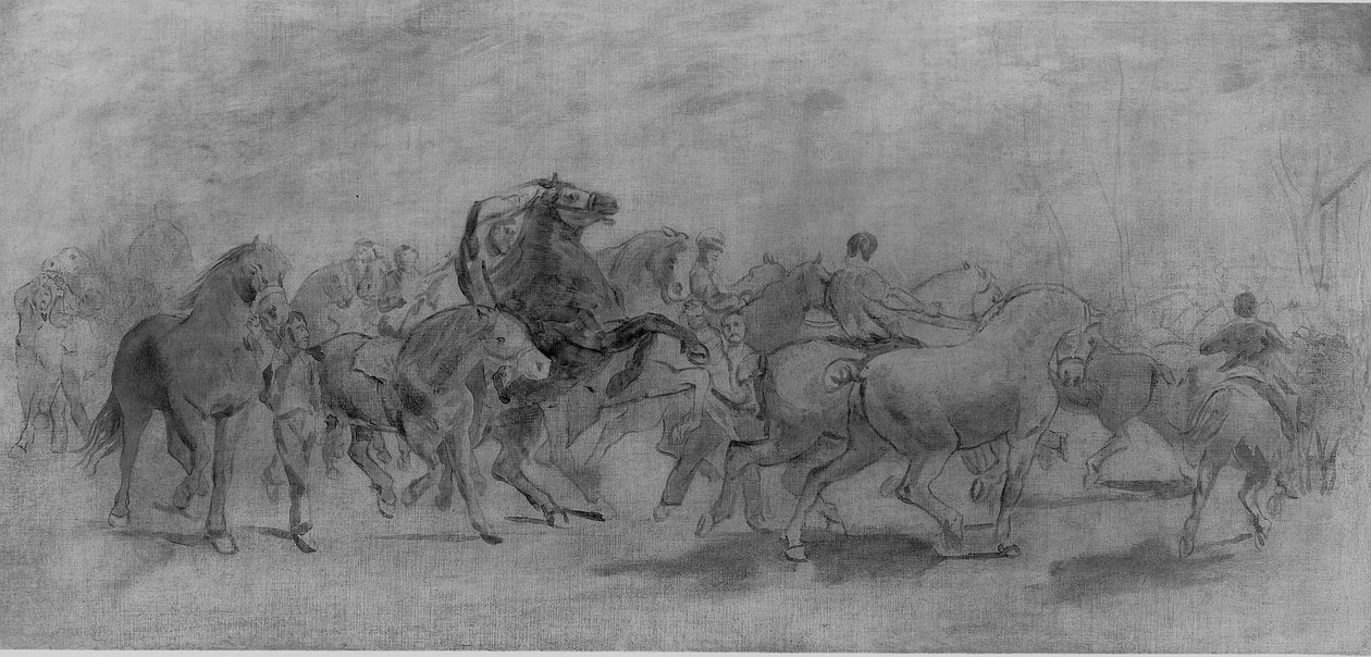 Étude pour La Foire aux chevaux - Rosa Bonheur