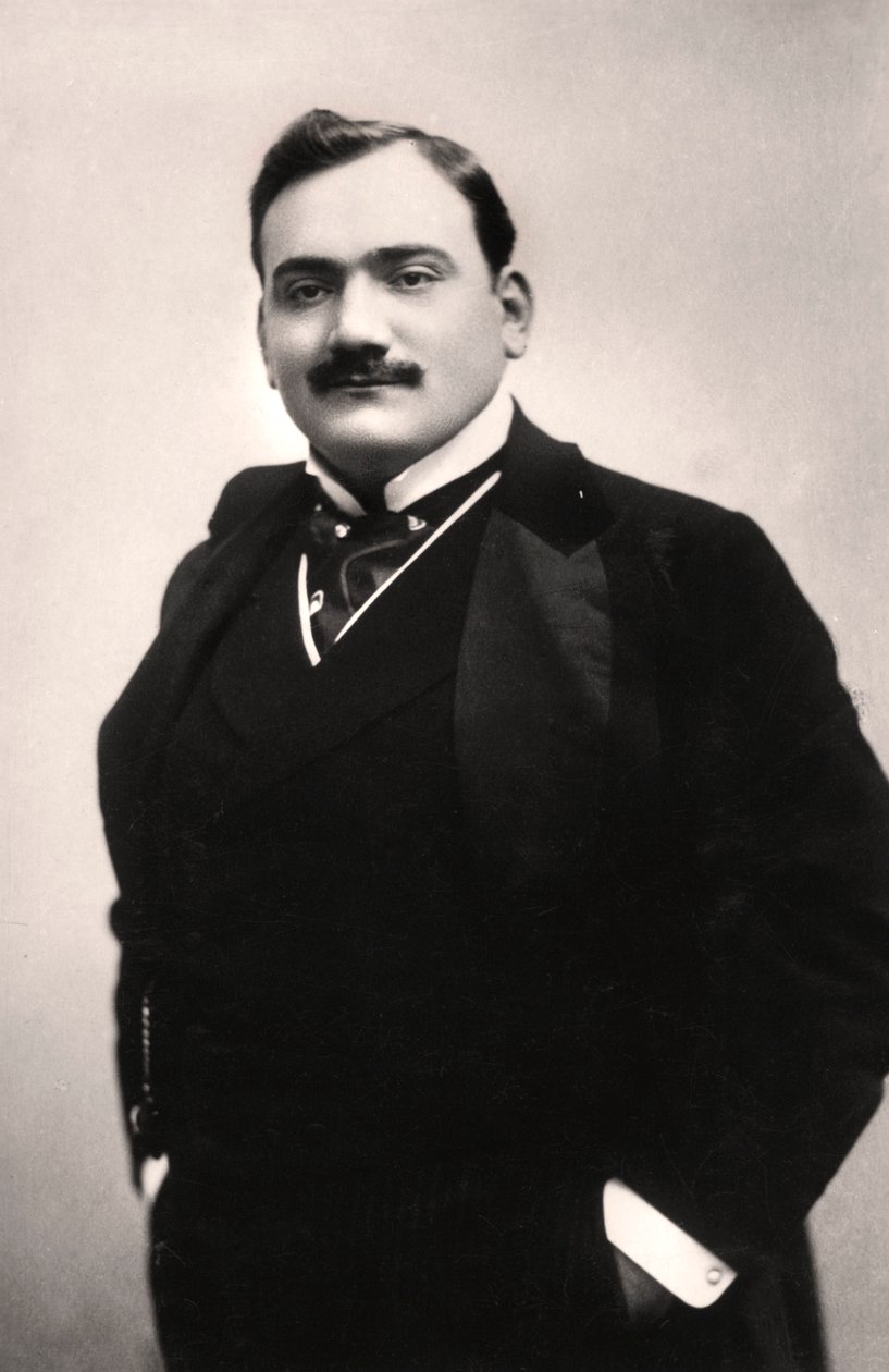 Enrico Caruso 1873-1921, ténor italien, 1907 - Rotary Photo