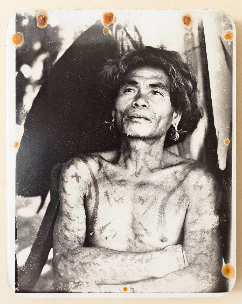 Un Ifugao tatoué du district de Kababuyan - Roy Barton