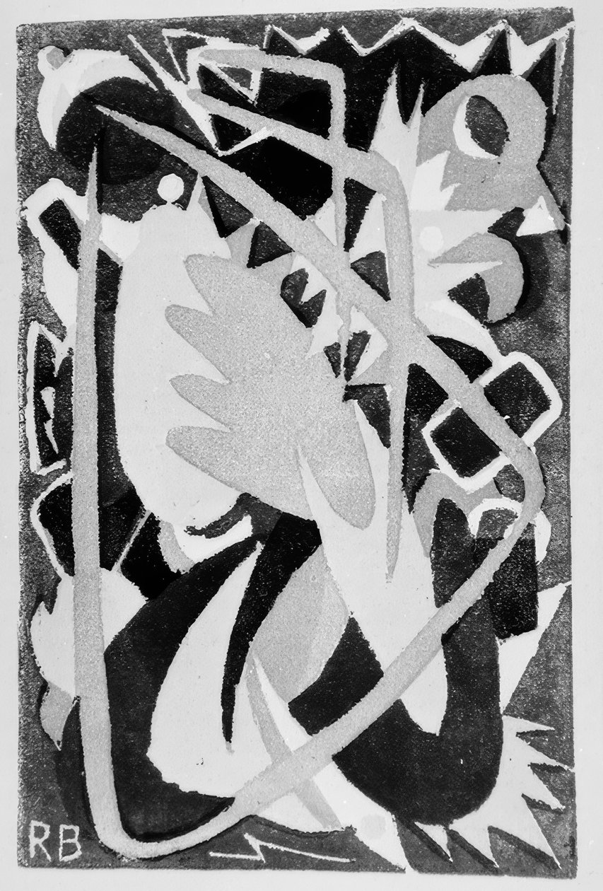 Sans titre (composition abstraite) - Rudolf Bauer