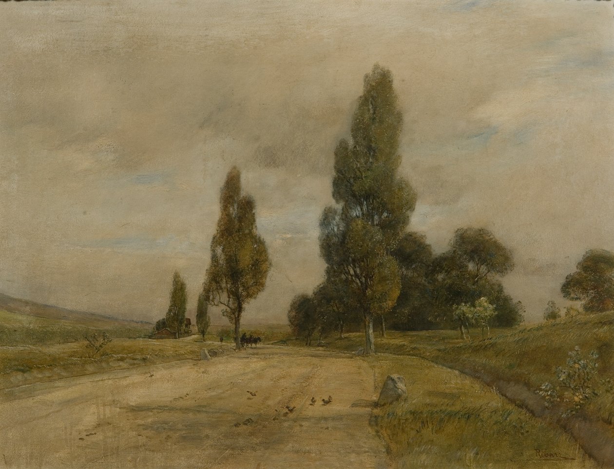 Route près de Deutsch-Altenburg au pied de la colline des Turcs - Rudolf Ribarz