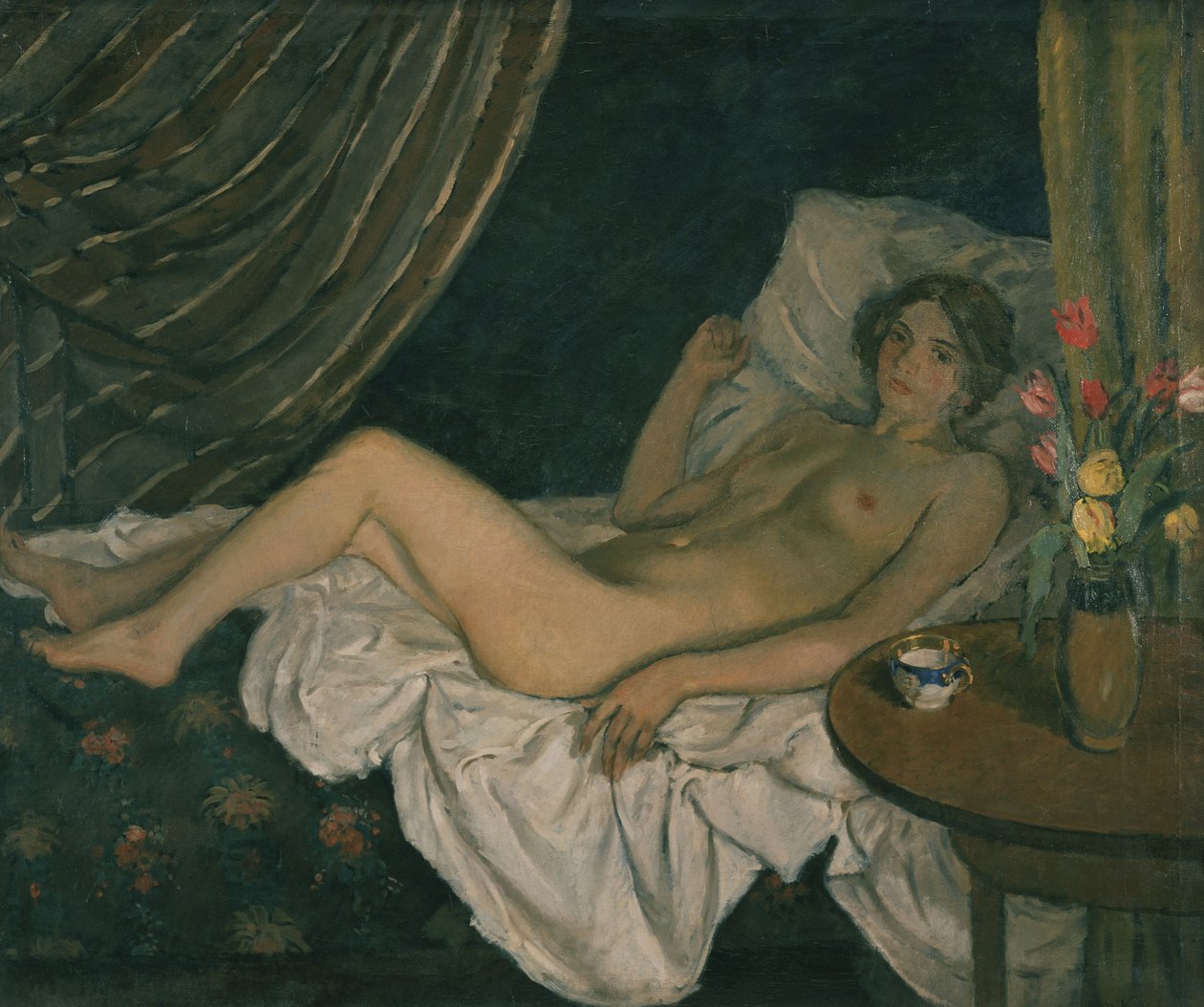 Femme allongée - Rudolf Vejrych