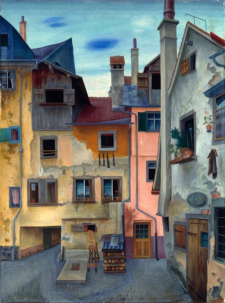 Vieilles maisons à Lindau - Rudolf Wacker