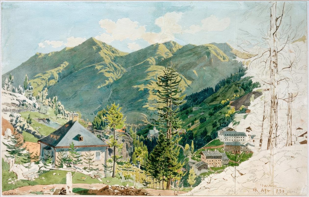 Vue de Gastein avec Gamskarkogel - Rudolf von Alt