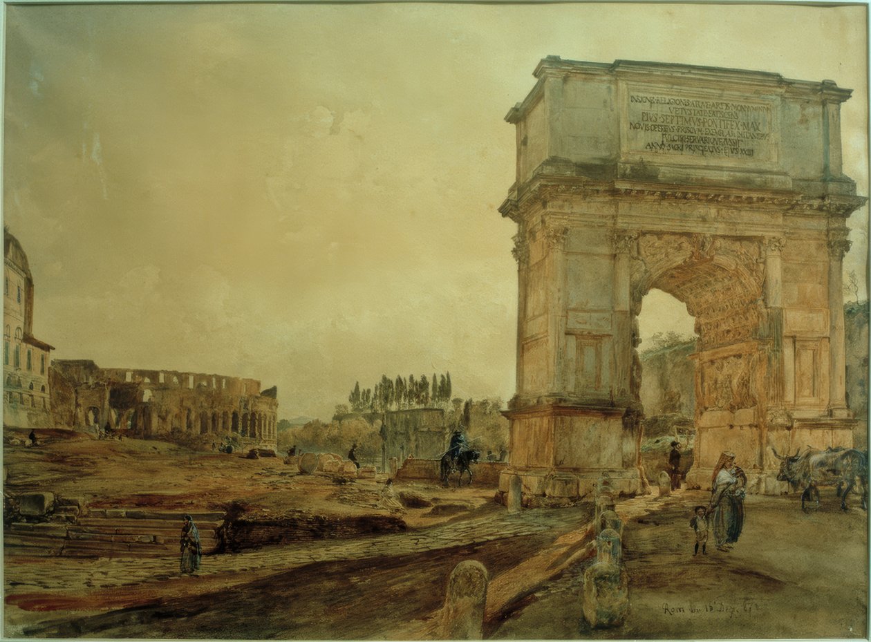 Arc de Titus à Rome - Rudolf von Alt